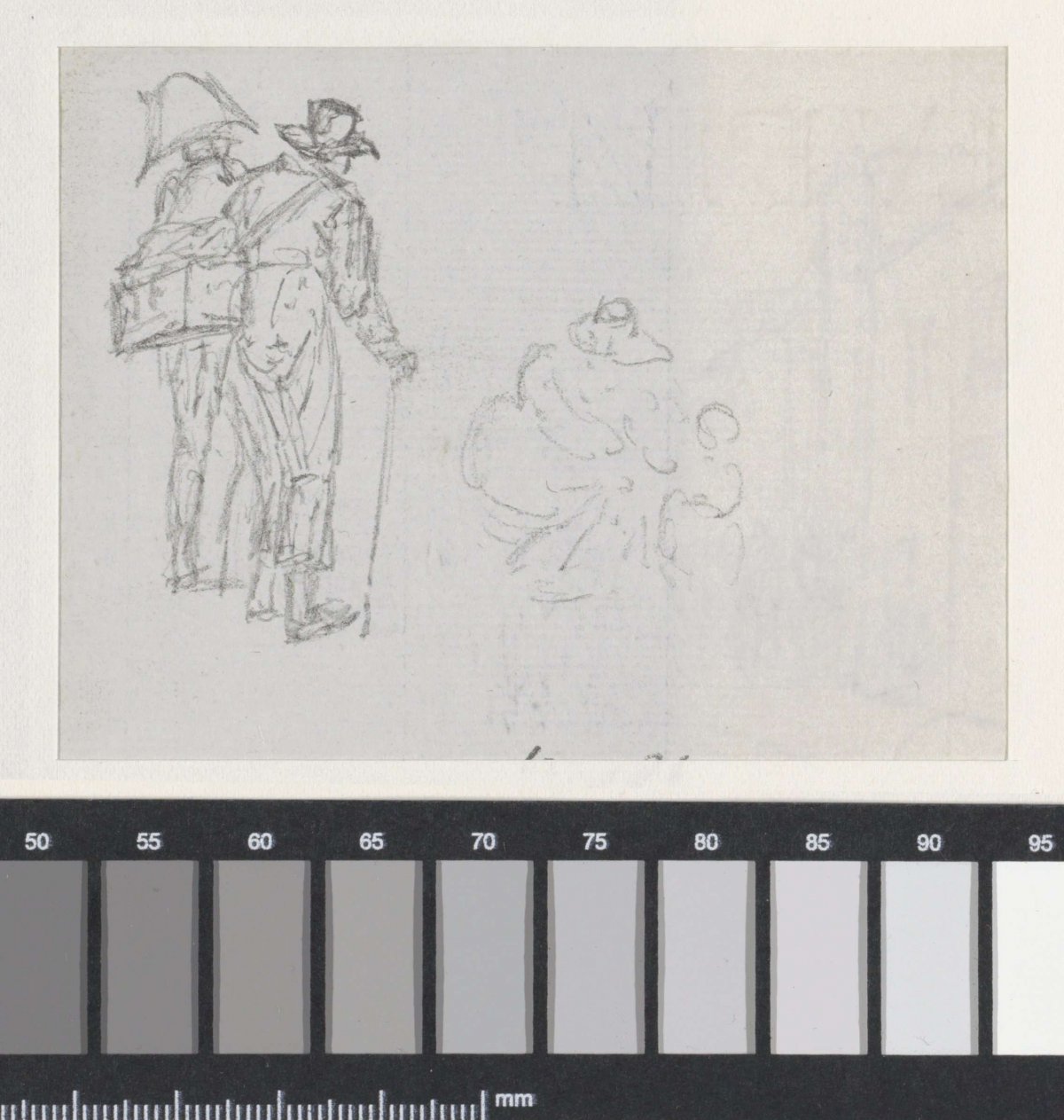 Gendarme with a man, Georges Michel, 1773 - 1843
