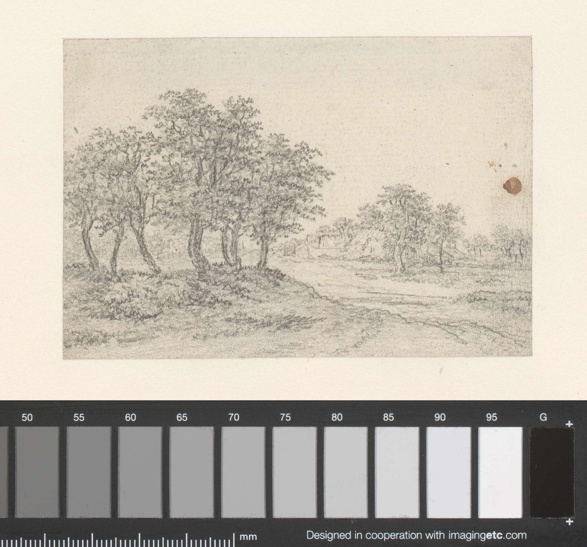 Country road with farm ahead, Georges Michel, 1773 - 1843