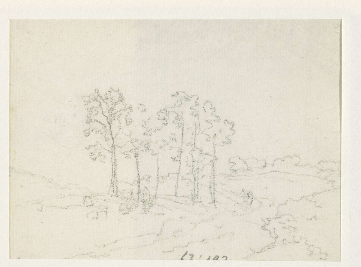 Sketch of a group of trees, Georges Michel, 1773 - 1843