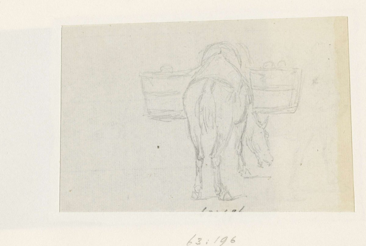 Horse with two charges at the saddle, Georges Michel, 1773 - 1843