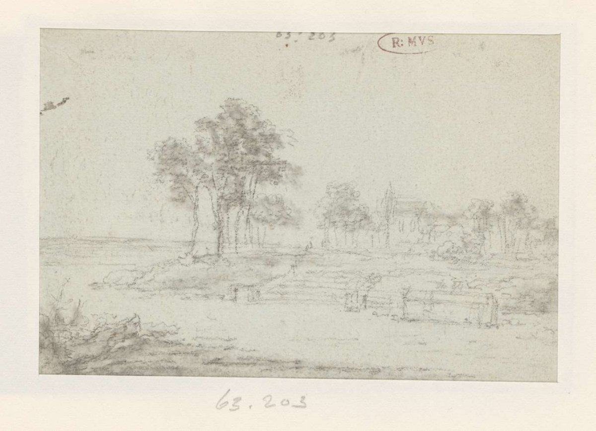Church on a height, Georges Michel, 1773 - 1843