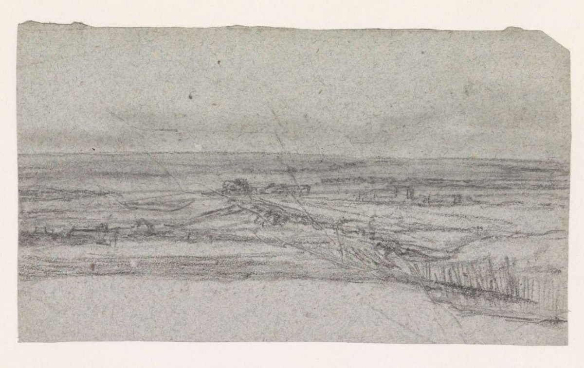 Dark flat landscape, Georges Michel, 1773 - 1843