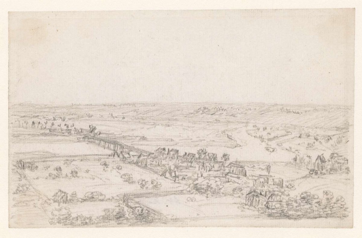 Unfinished sketch of a hilly landscape, Georges Michel, 1773 - 1843
