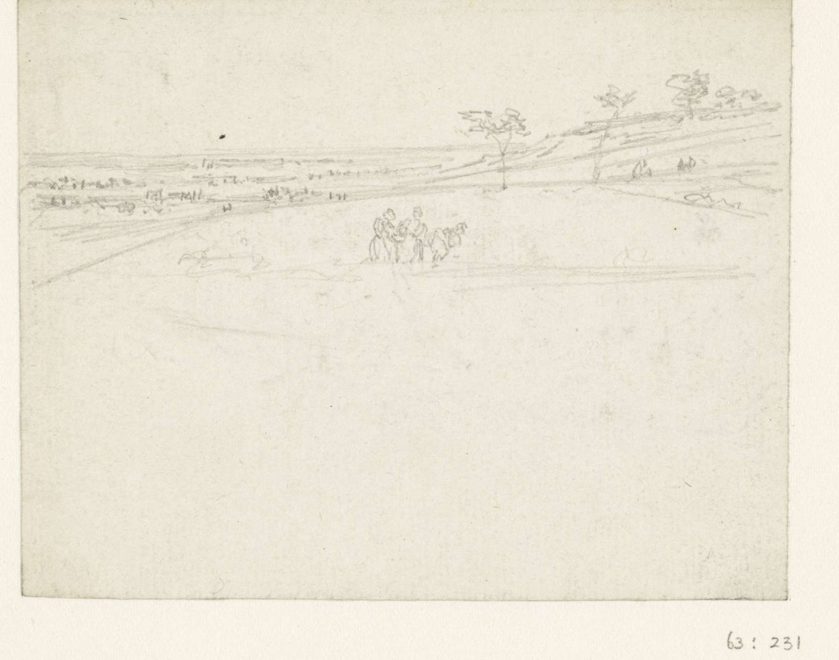 Single women busy on the field, Georges Michel, 1773 - 1843