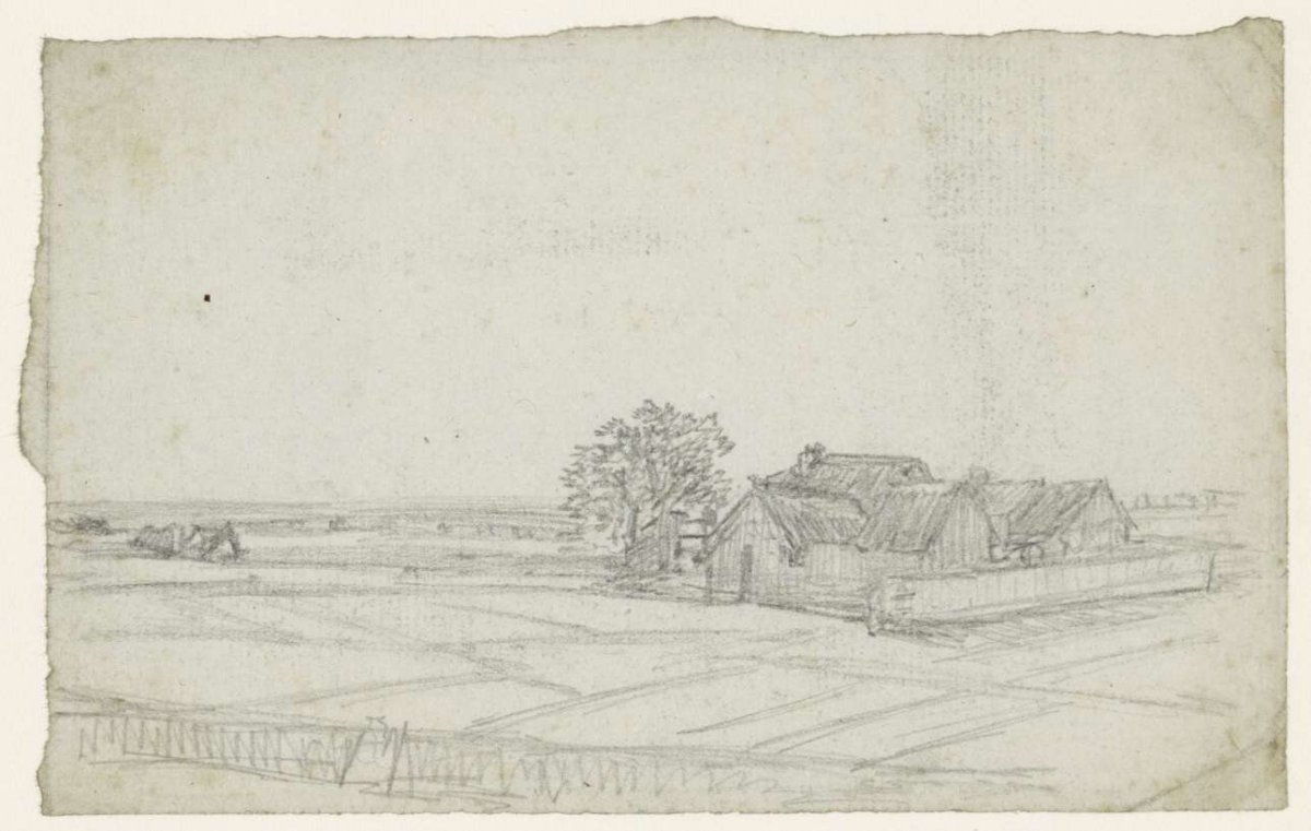 Group of farms in fields, Georges Michel, 1773 - 1843