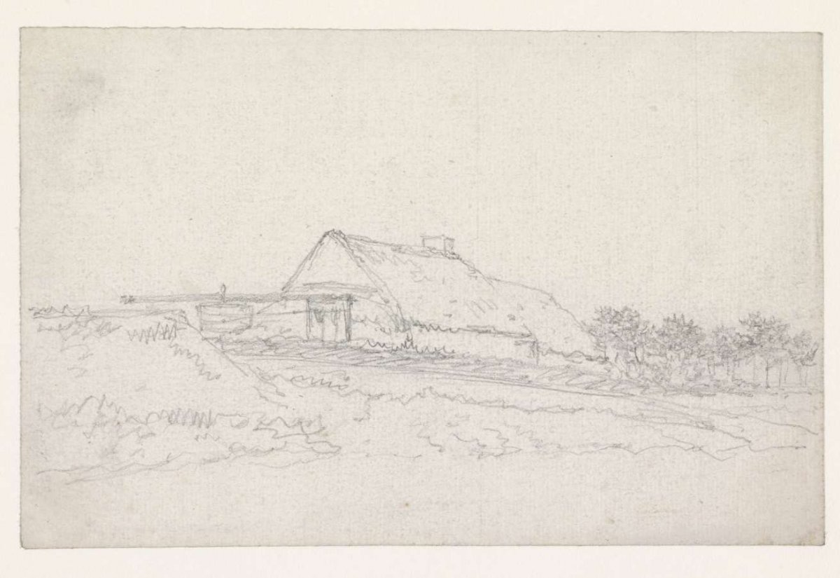 Farmhouse with well, Georges Michel, 1773 - 1843