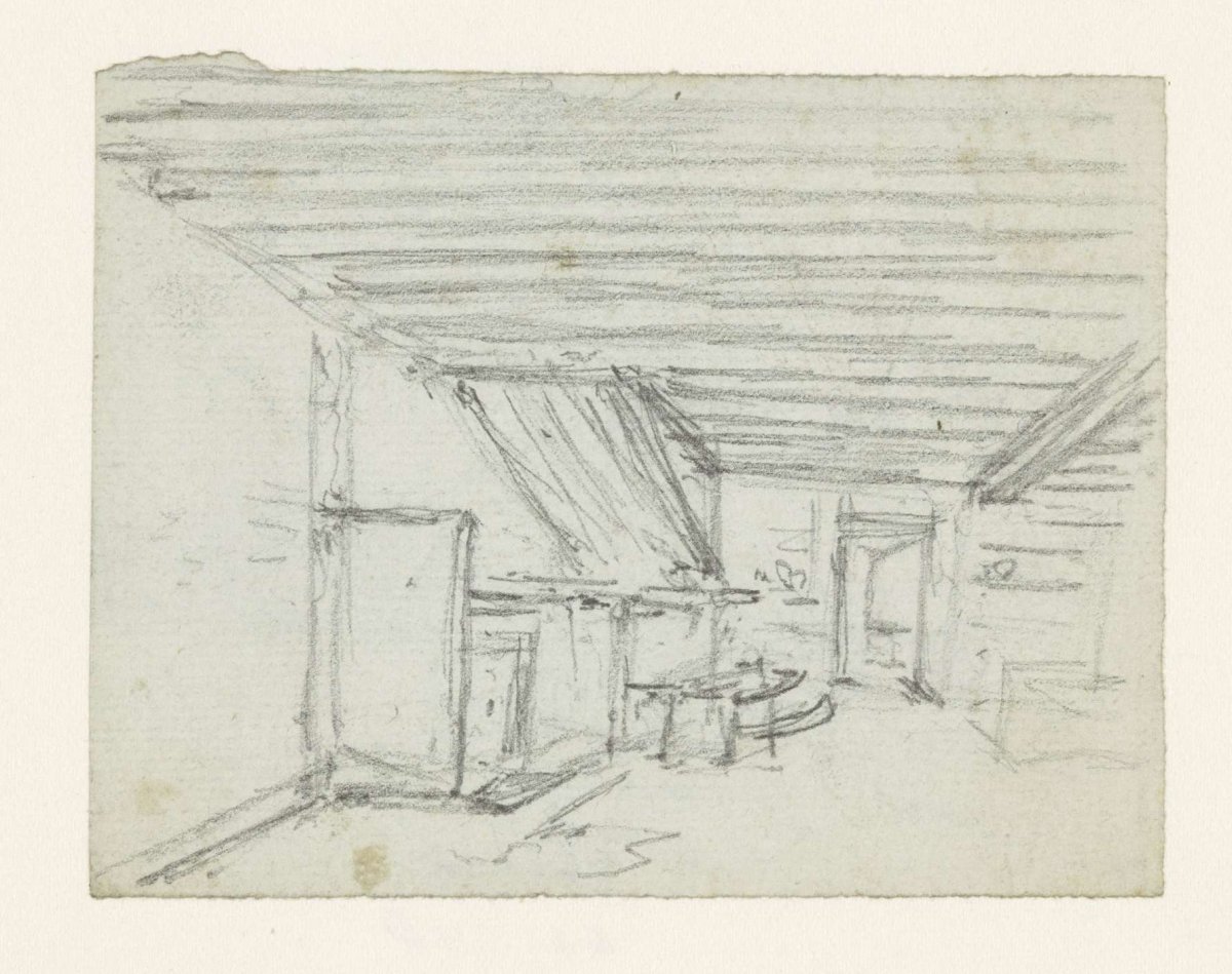 Interior of a farmhouse, Georges Michel, 1773 - 1843