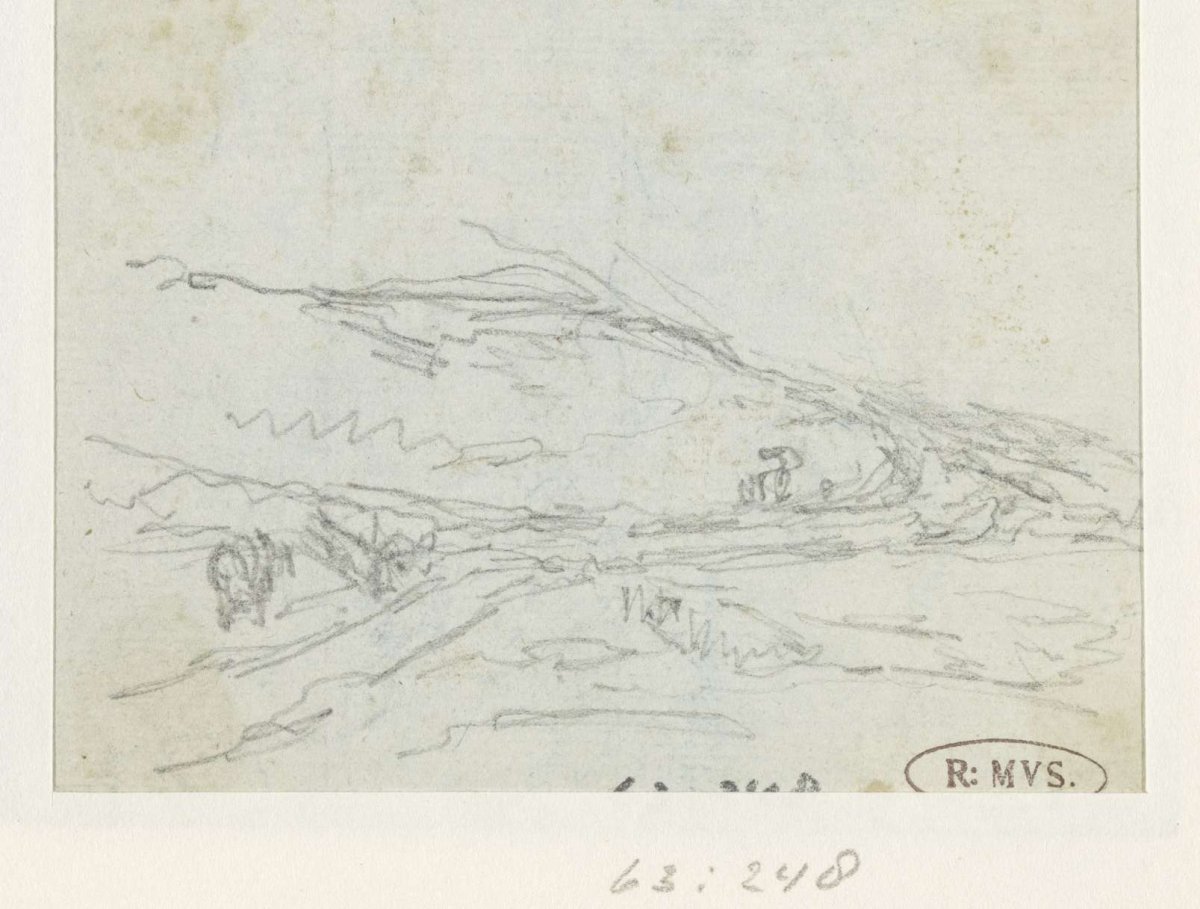 Sketch of hilly landscape, Georges Michel, 1773 - 1843