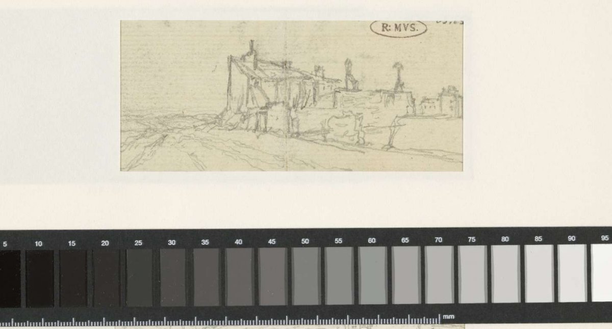 Vervallen huizen, Georges Michel, 1773 - 1843