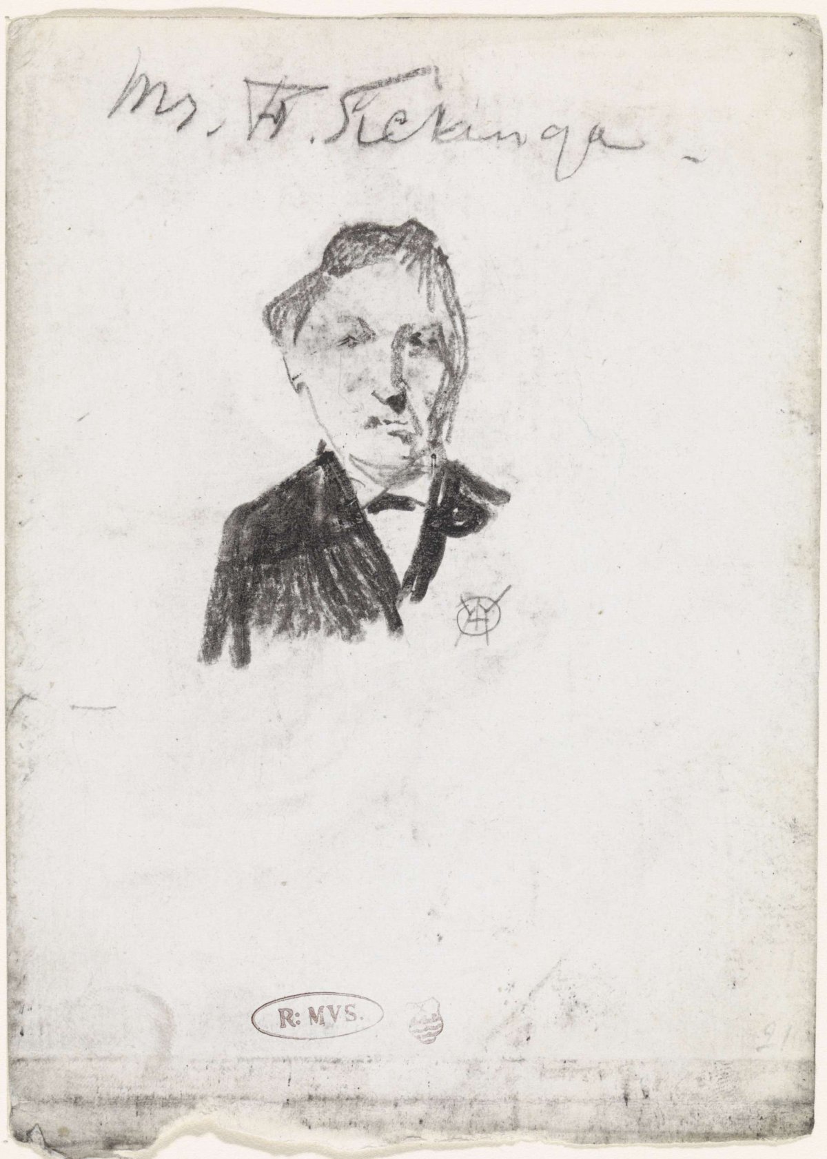 Portrait of Mr. F. Sickinga, Gerrit Willem Dijsselhof, 1876 - 1924