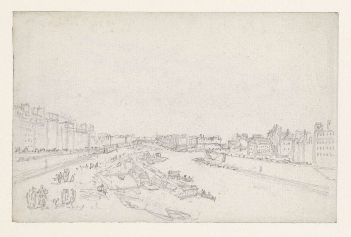 The Seine at the Ile, Georges Michel, 1773 - 1843