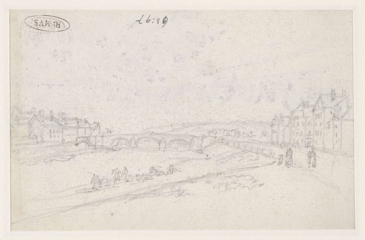 The Seine outside the city, Georges Michel, 1773 - 1843