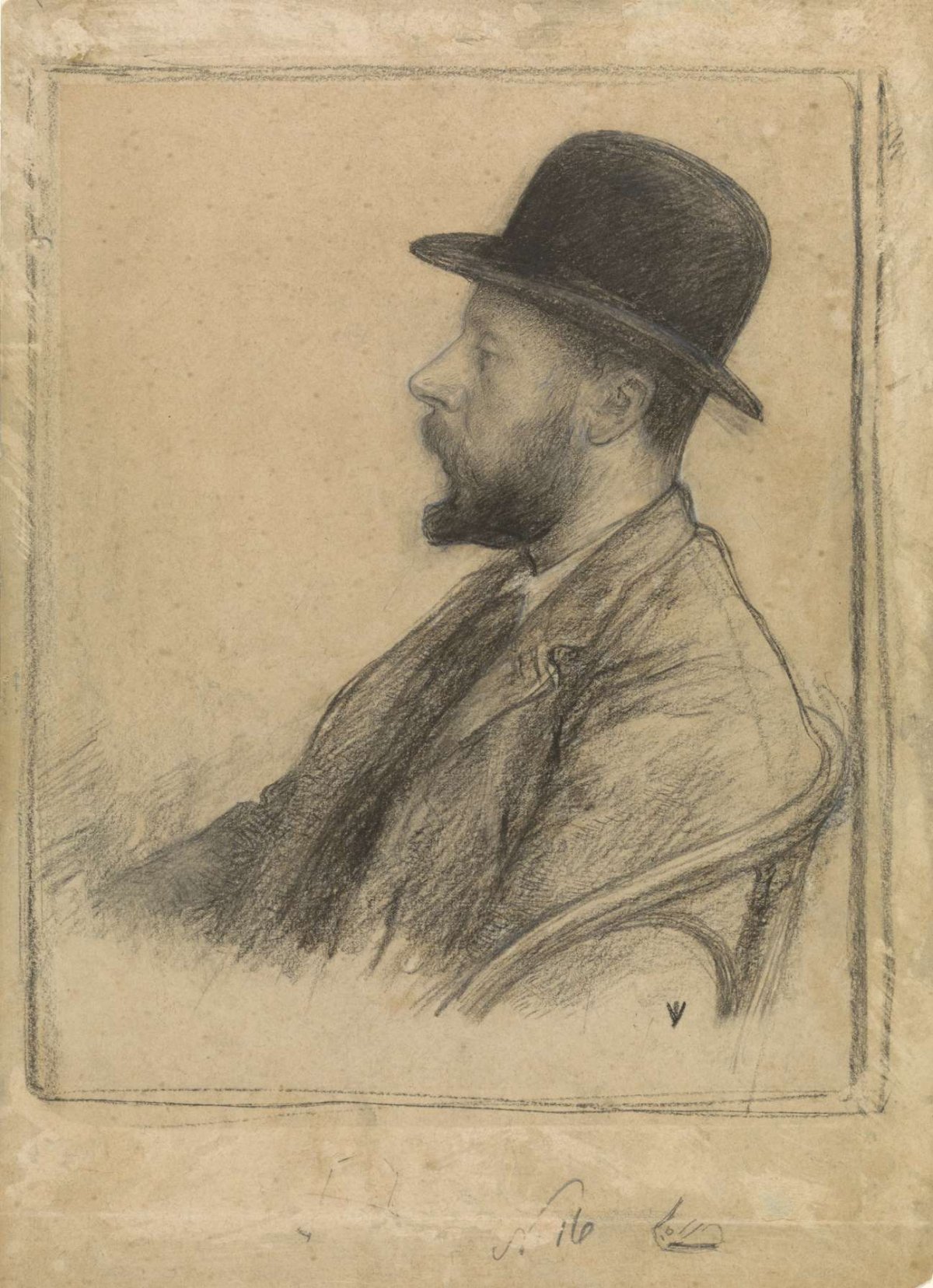 Portrait of George Hendrik Breitner, Jan Veth, 1891