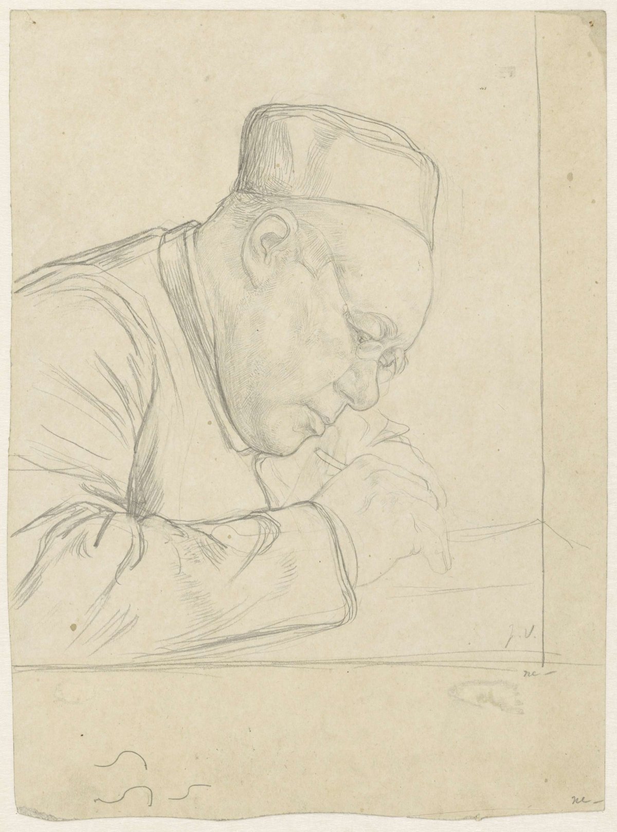 Portrait of H.J.A.M. Schaepman, Jan Veth, 1874 - 1925