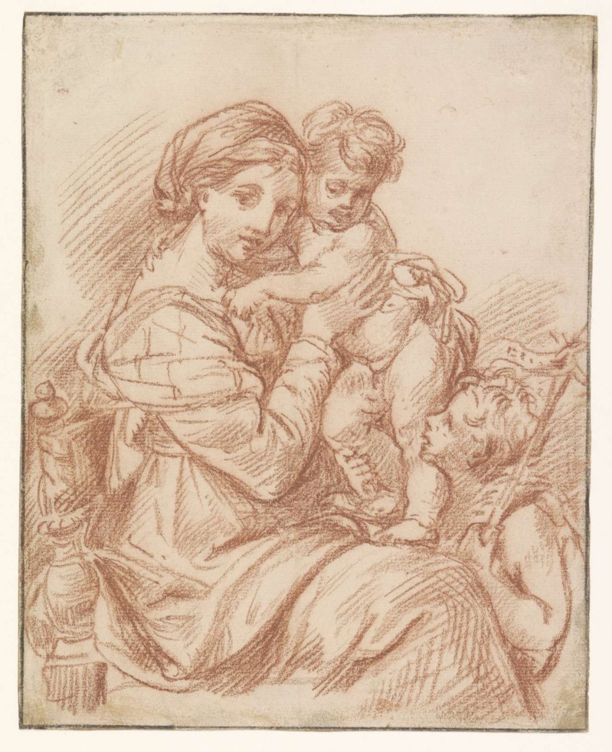 H. Virgin with the Christ child in her lap, Pierre Mignard (1612-1695), 1622 - 1695