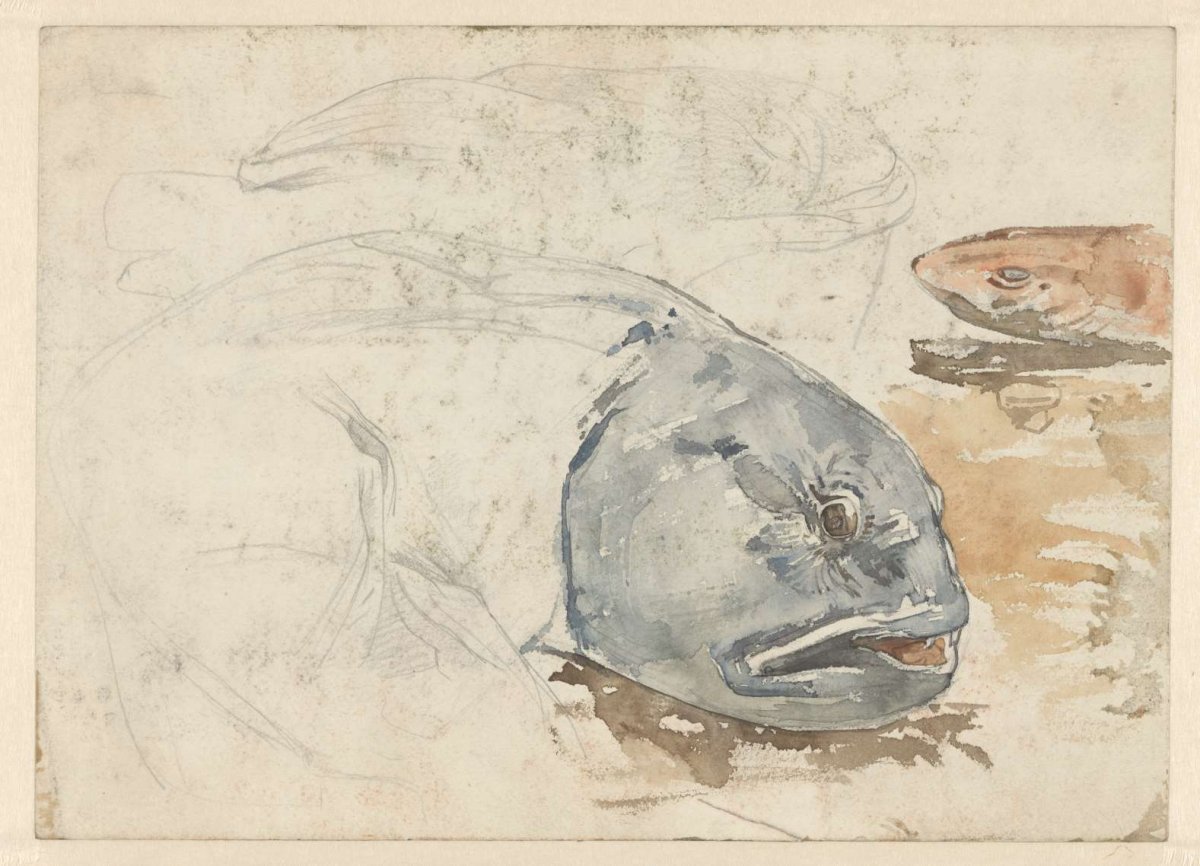 Composition of fish, Willem Witsen, 1870 - 1923