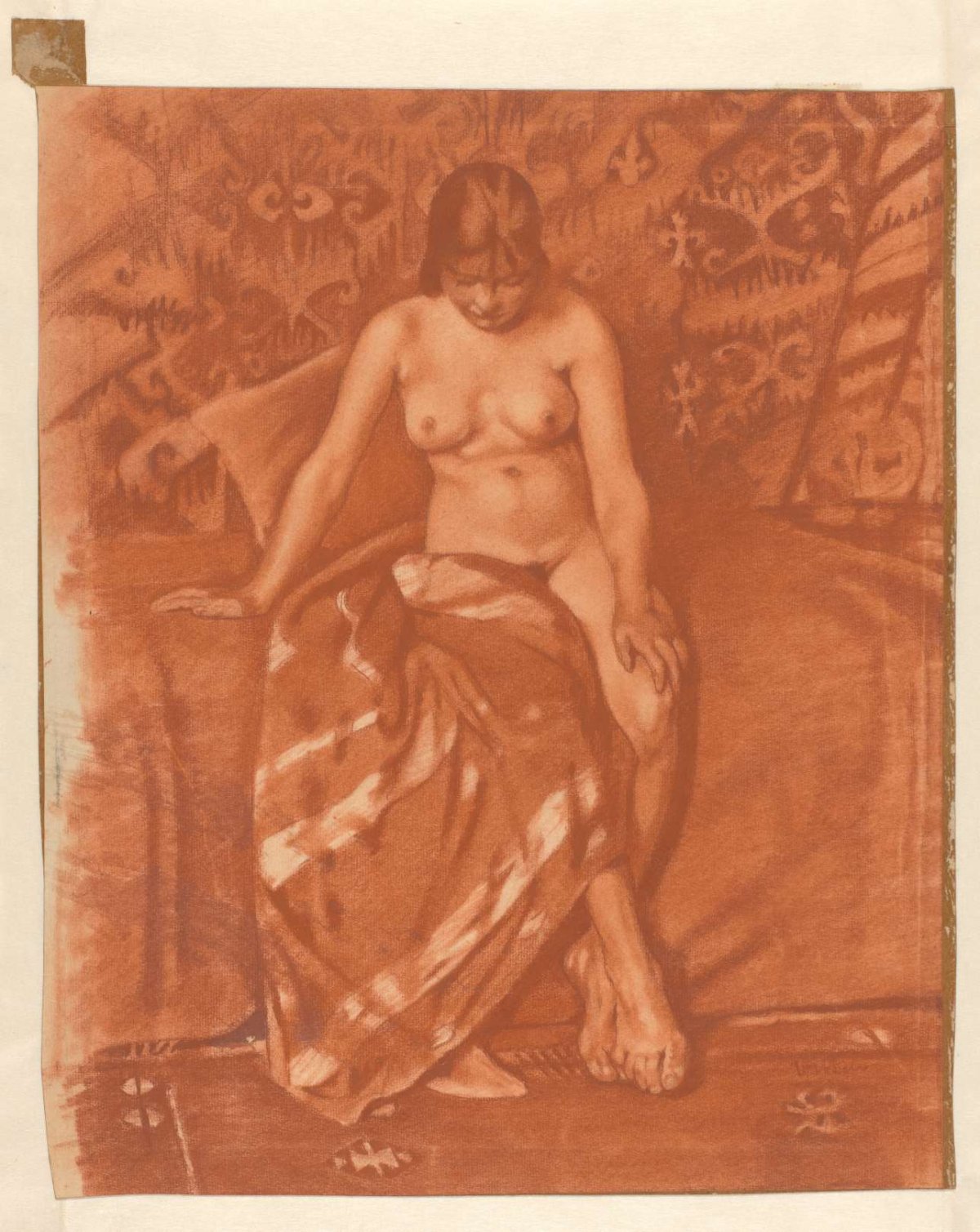 Seated Female Nude, Willem Witsen, 1870 - 1923