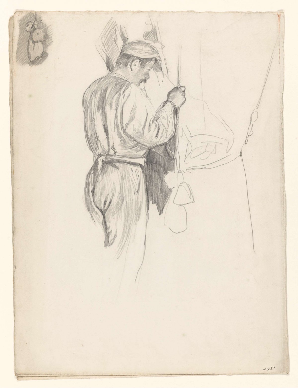 Double sketch sheet with two studies of a miller, Willem Witsen, 1870 - 1923