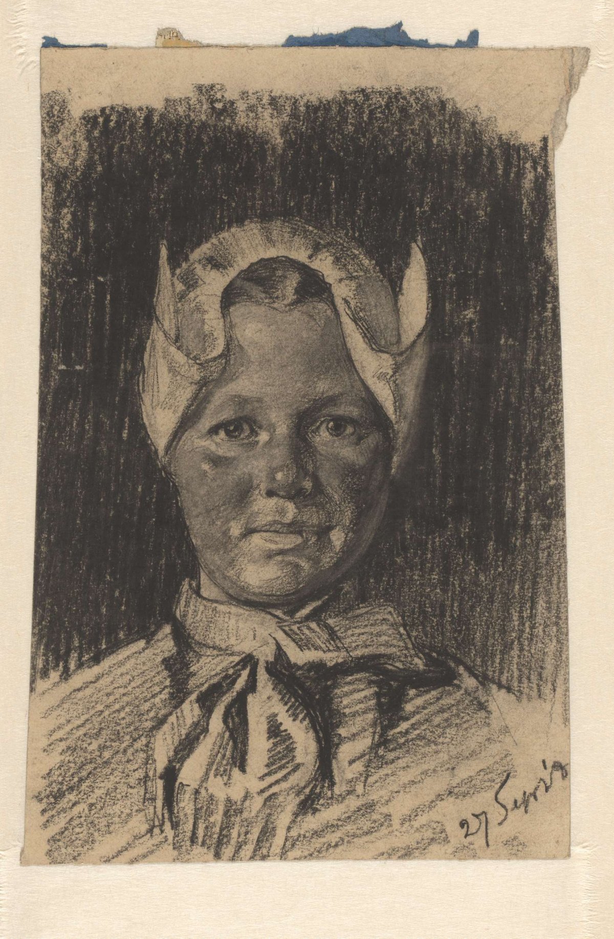 Portrait of a peasant woman, Willem Witsen, 1908