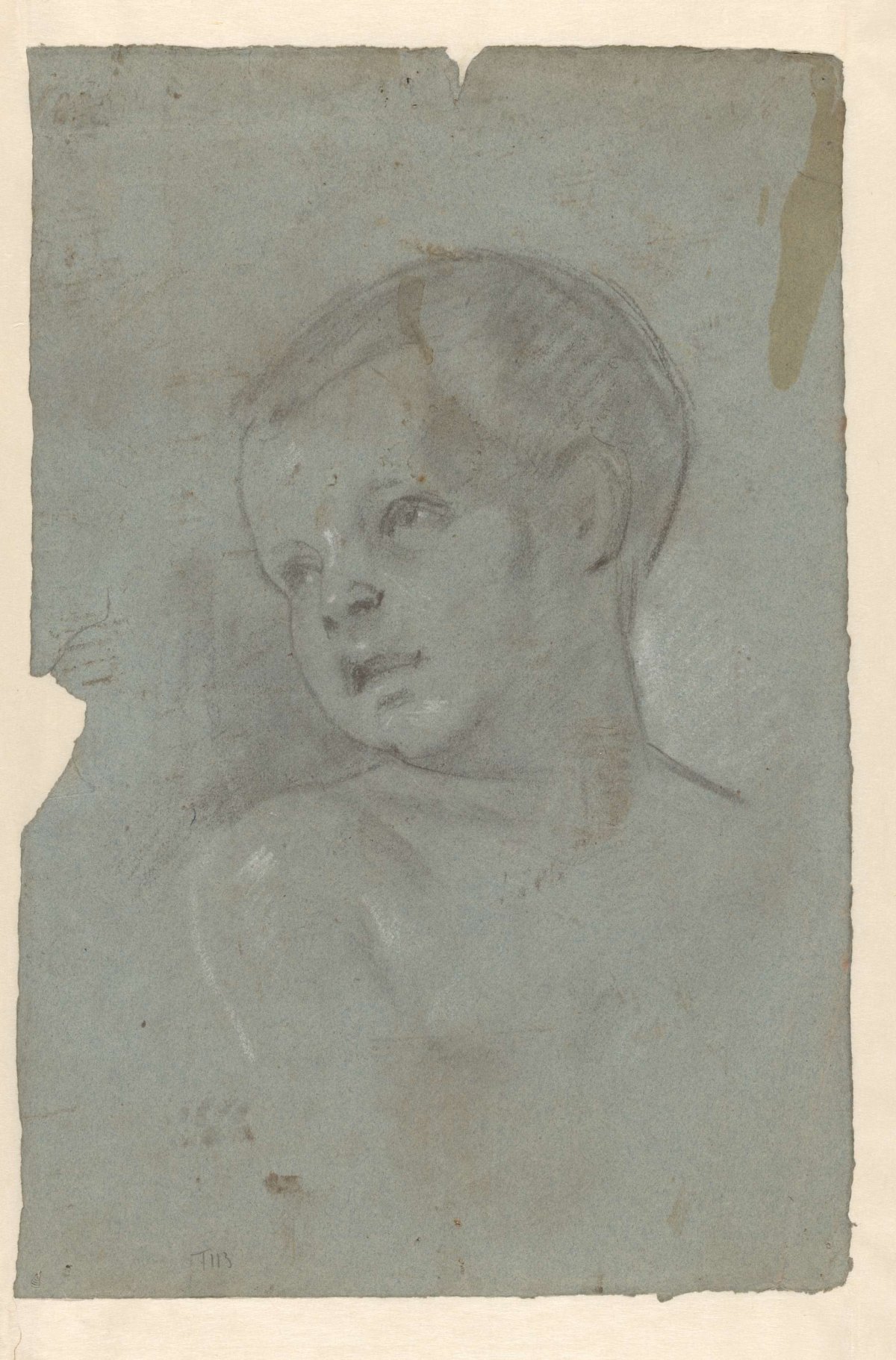 Portrait of an unknown child, Willem Witsen, 1870 - 1923