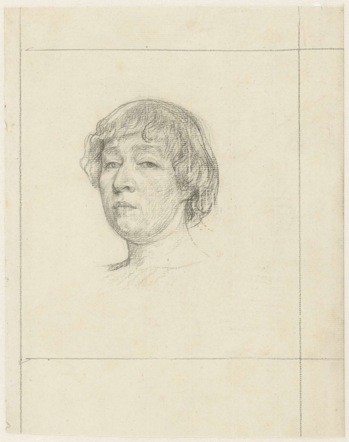 Portrait of Etha Fles, Jan Veth, 1886