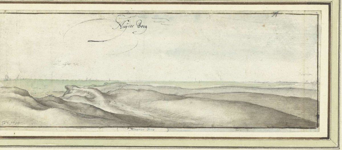 View of the dunes near Muiderberg, Wenceslaus Hollar, 1634