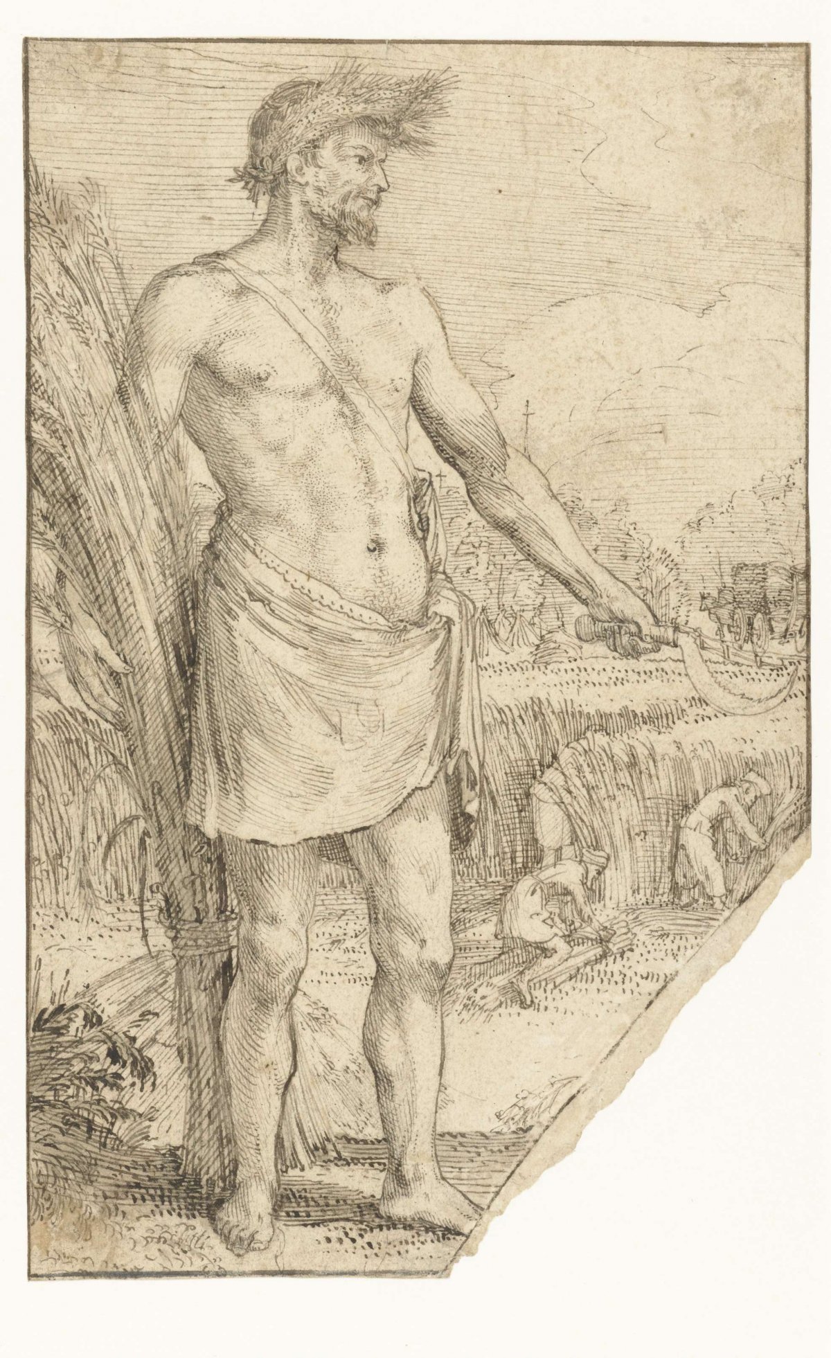 Allegorische figuur, Zomer (?), anonymous, 1540 - 1599