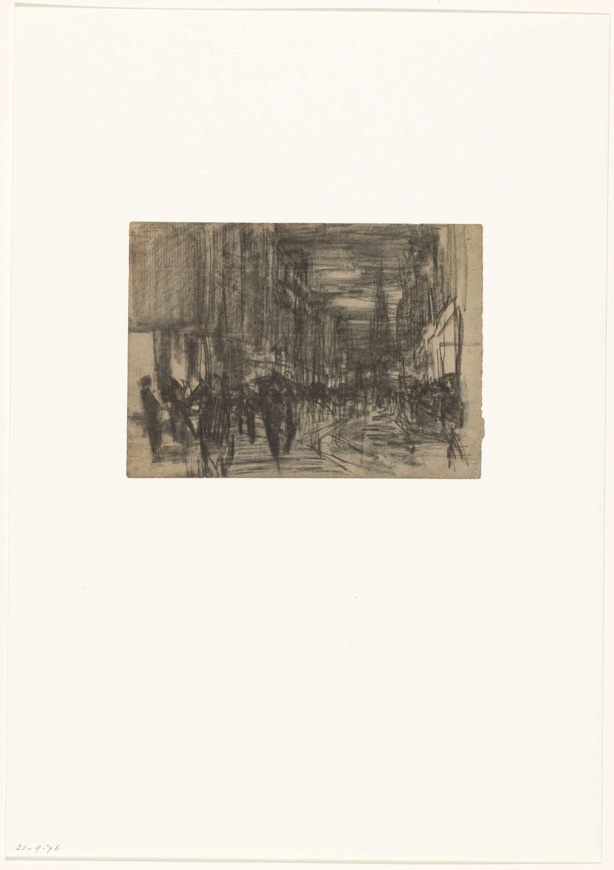 Busy street at night, Isaac Israels, 1875 - 1934