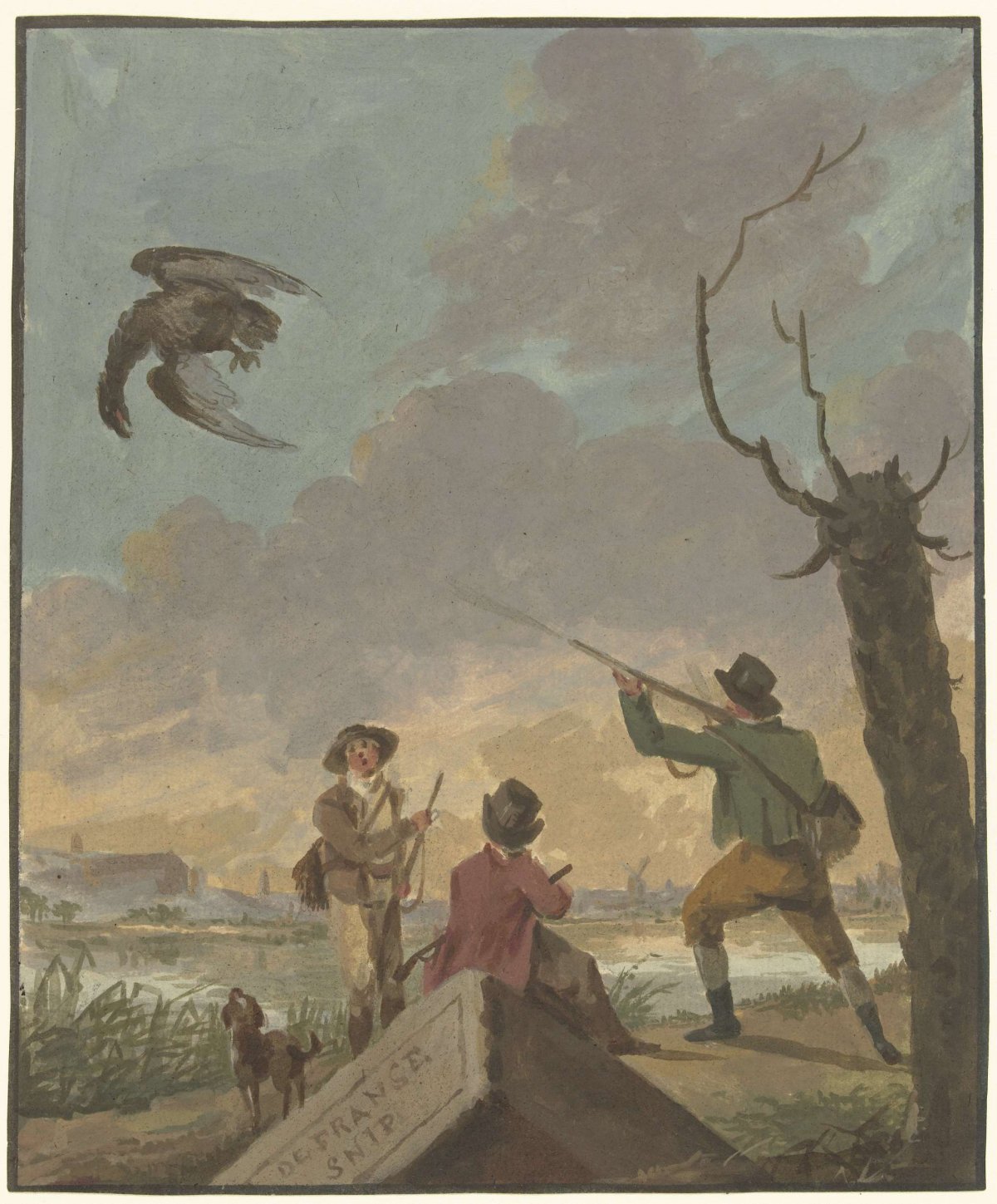 An Eagle shot a day before the Revolution, anonymous, 1813