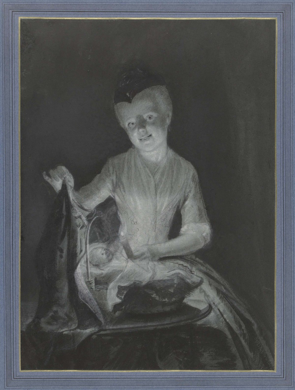 Sara Comfort with her doll, Cornelis Troost, 1740