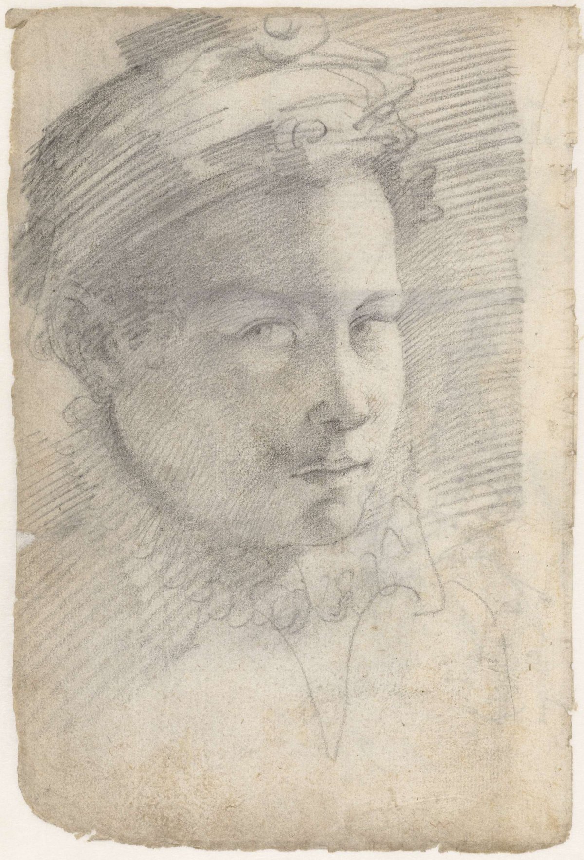 Portrait of a young man with beret, Domenico Beccafumi, 1519 - 1547