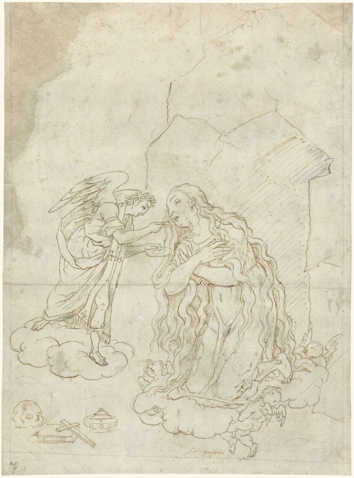 The penitent Mary Magdalene sailing to heaven, anonymous, 1626