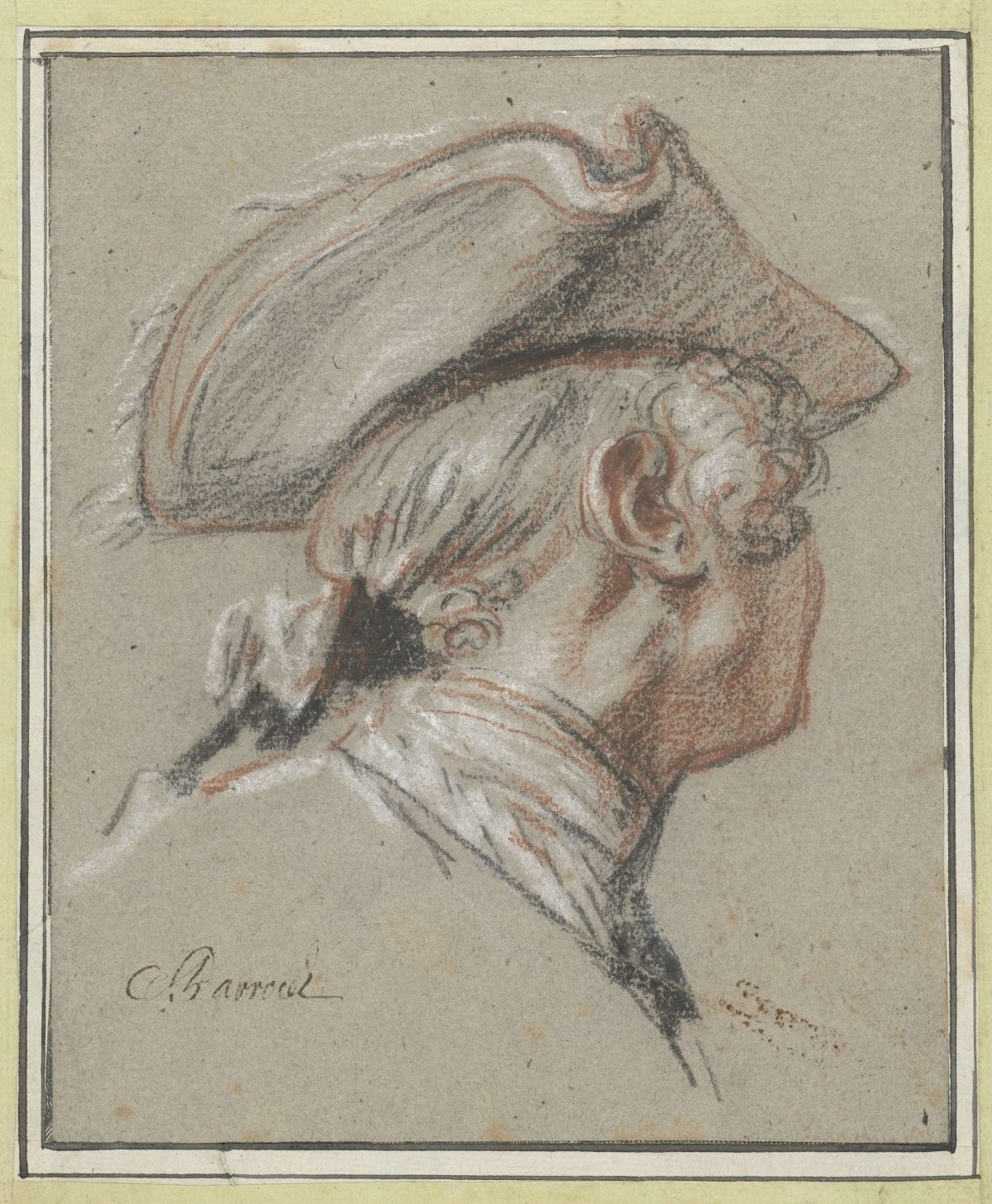 Study of a Head, Charles Parrocel, c. 1737