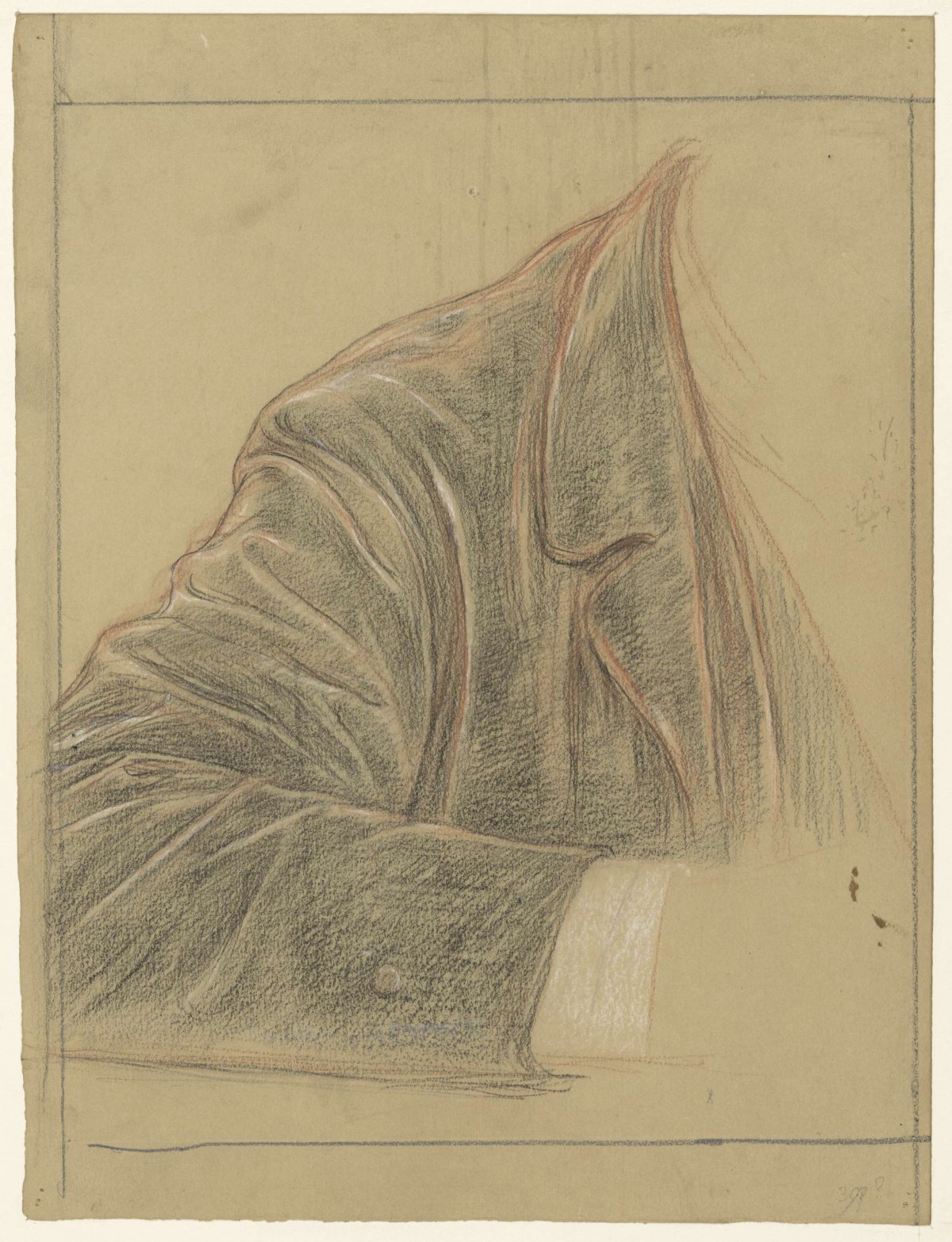 Study of the coat and arm of Secret Rat M. Kempner, Jan Veth, 1874 - 1925
