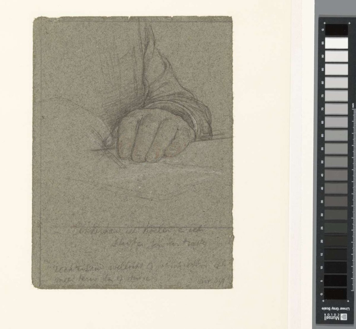 Study of the right hand of Secret Rat M. Kempner, Jan Veth, 1874 - 1925