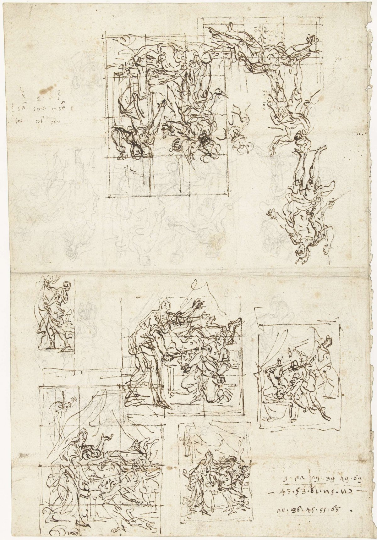 Designs for representations of Judith and Holofernes and Jael and Sisera, Carlo Maratta, 1635 - 1713