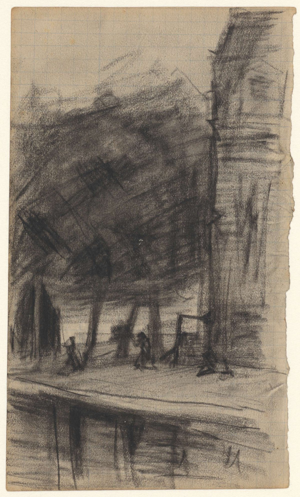 View of the Zandhoek in Amsterdam, Theo Nieuwenhuis, 1882