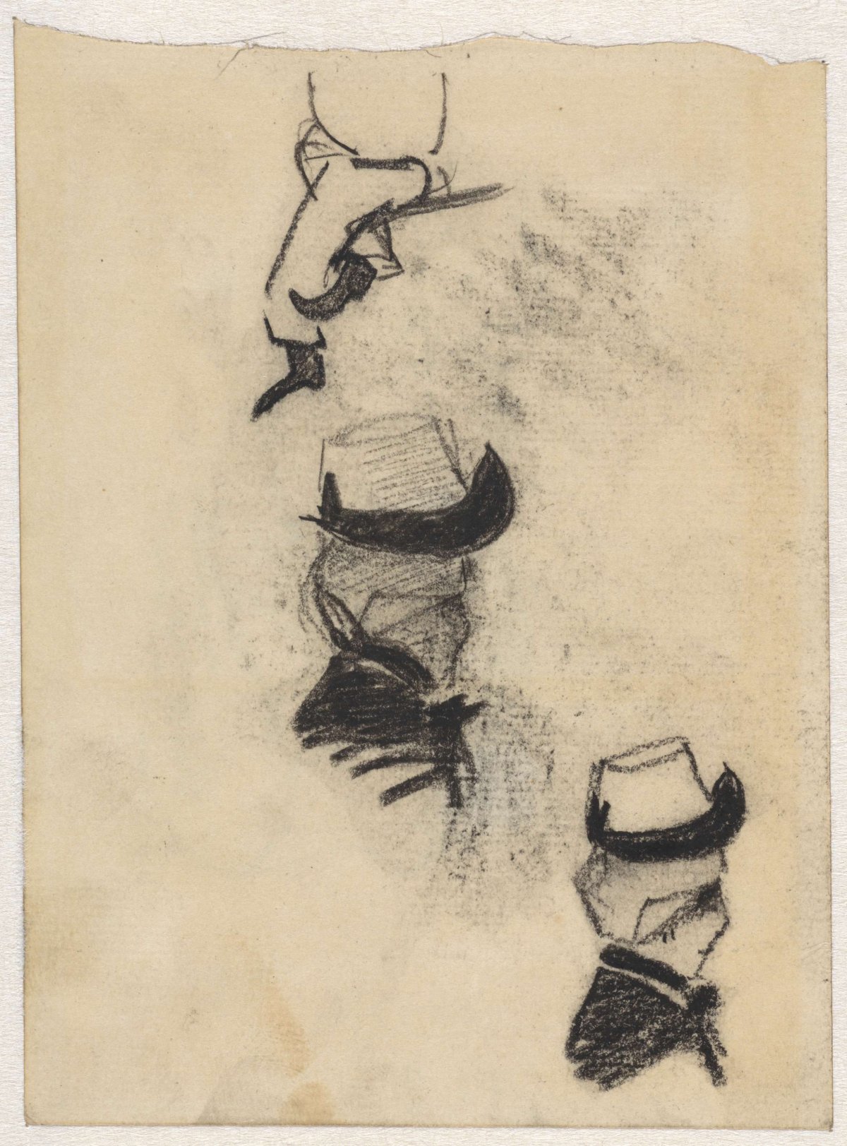 Studies of a woman's hat, Theo Nieuwenhuis, 1876 - 1951