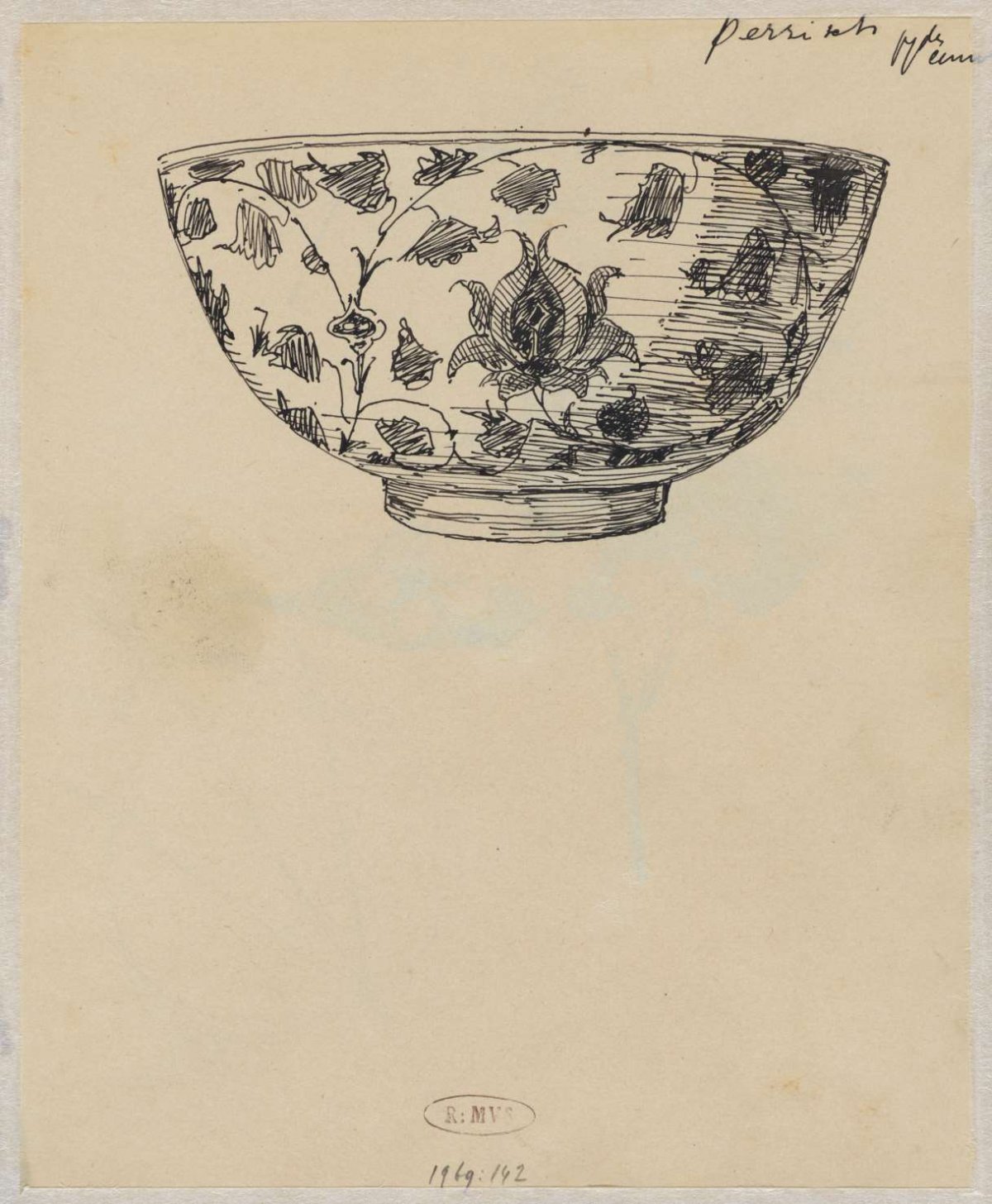 Zeventiende eeuws Perzisch kommetje, Theo Nieuwenhuis, 1876 - 1951