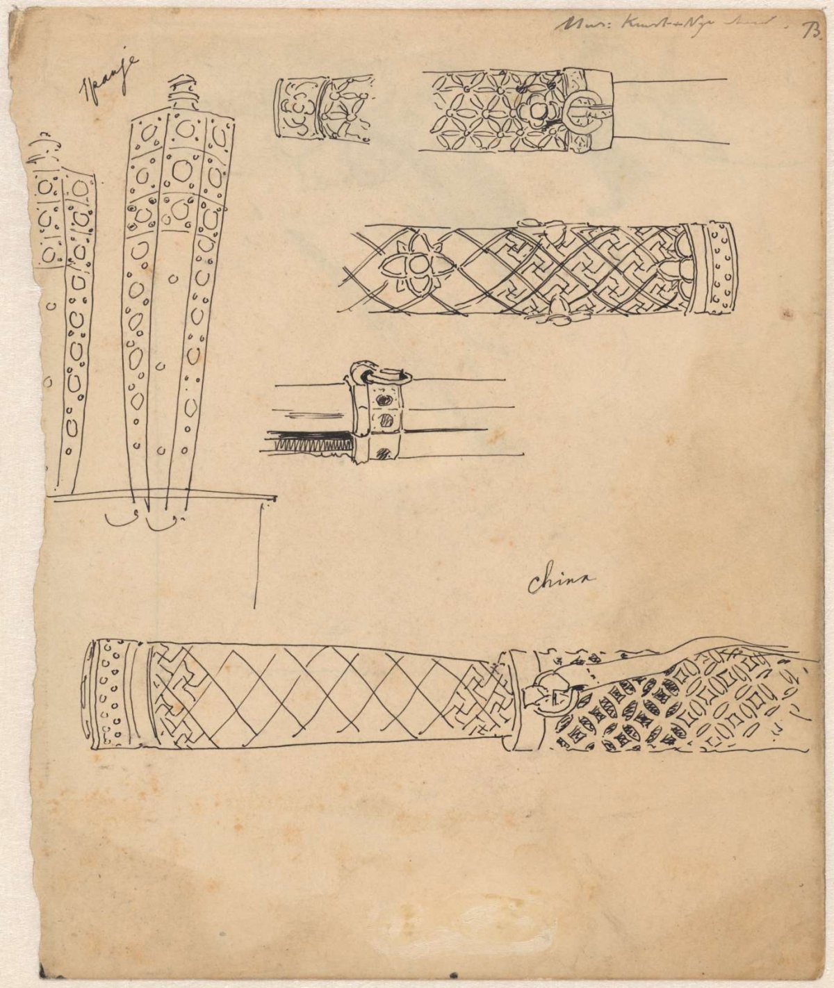Spanish and Chinese ornamental vests, Theo Nieuwenhuis, 1876 - 1951