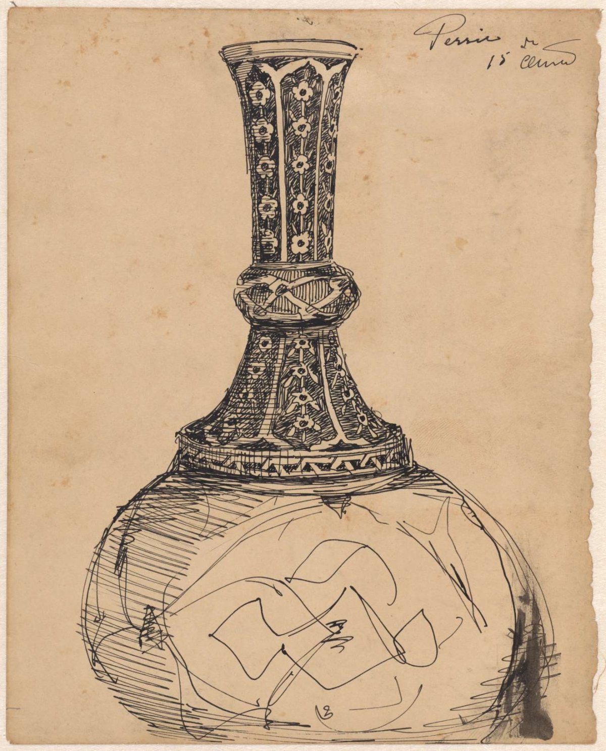Ornament with Madonna, Theo Nieuwenhuis, 1876 - 1951