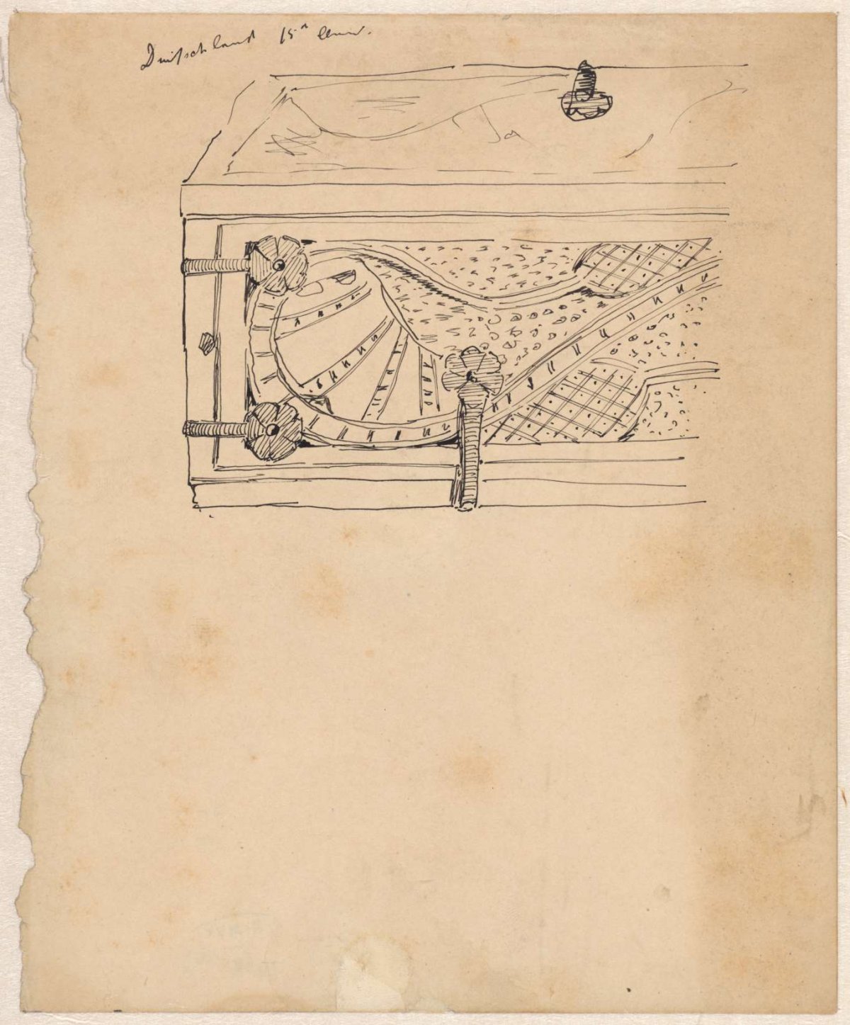 Fittings on a German chest, Theo Nieuwenhuis, 1876 - 1951