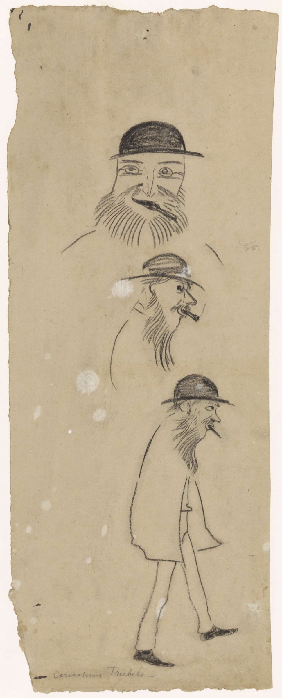 Caricatures of Triebels, Gerrit Willem Dijsselhof, 1876 - 1924