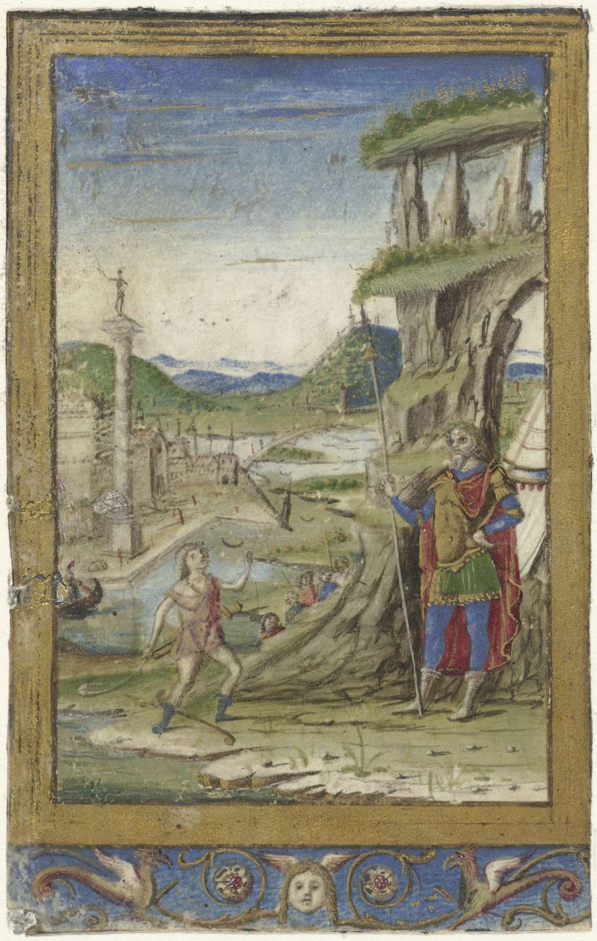 David en Goliath, anonymous, 1490 - 1550