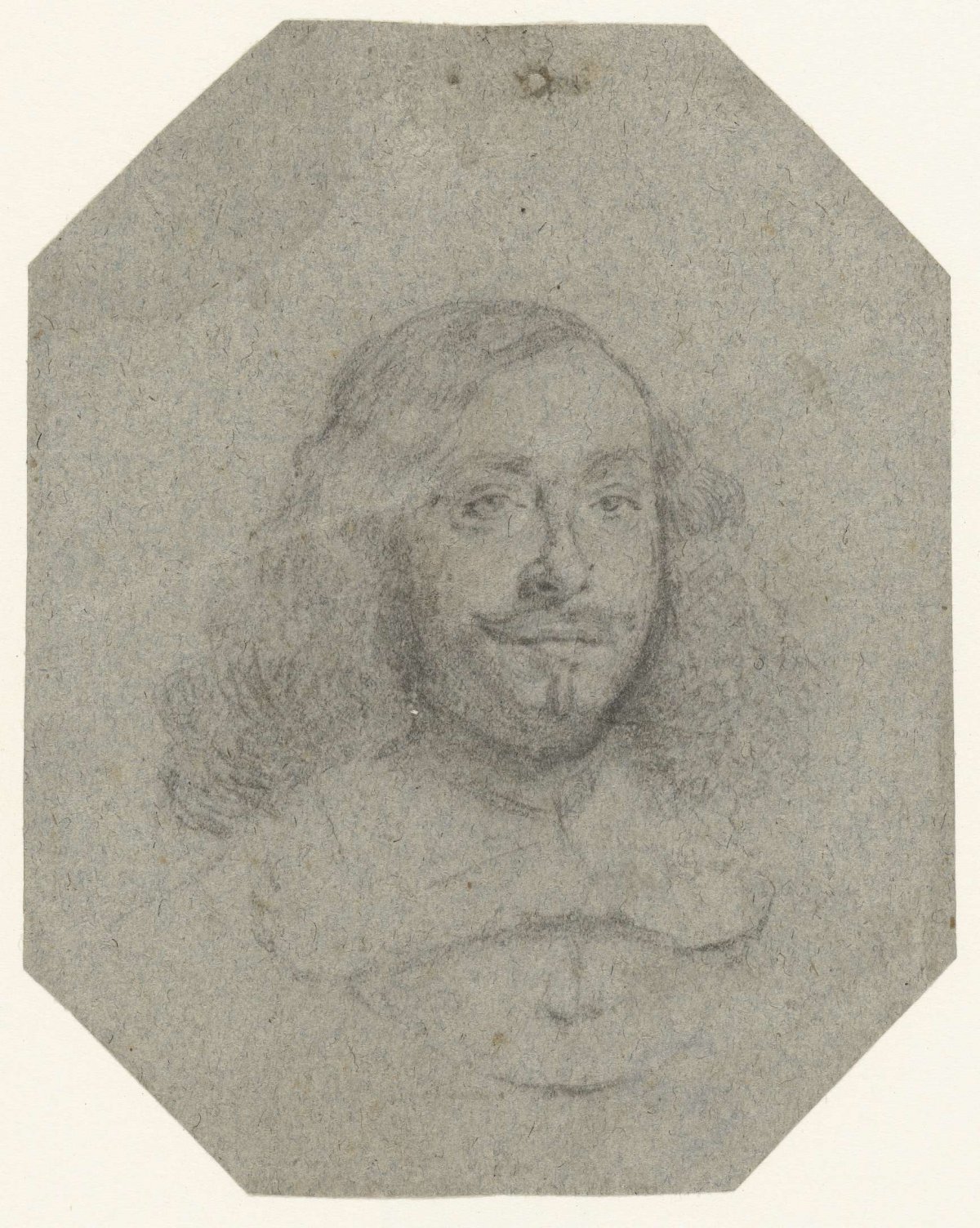 Portrait bust of a (Spanish?) gentleman, facing left, Gerard ter Borch (II), after c. 1645 - before c. 1649
