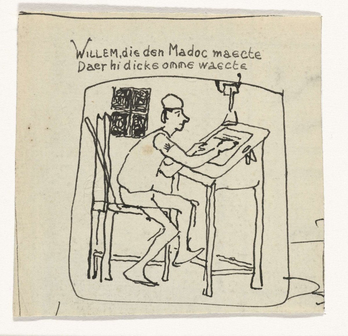 Illustration for Vanden Vos Reinaerde: William, who maected the Madoc, Gerrit Willem Dijsselhof, 1876 - 1924