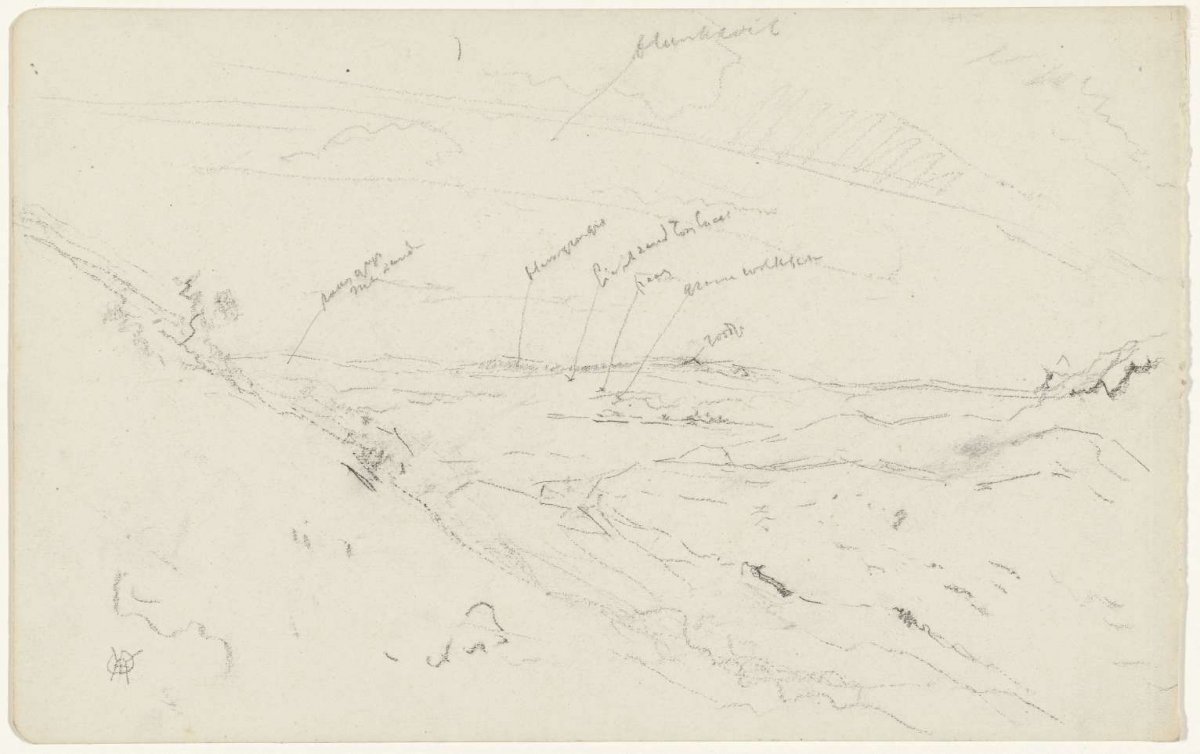 View from a hill, Gerrit Willem Dijsselhof, 1876 - 1924
