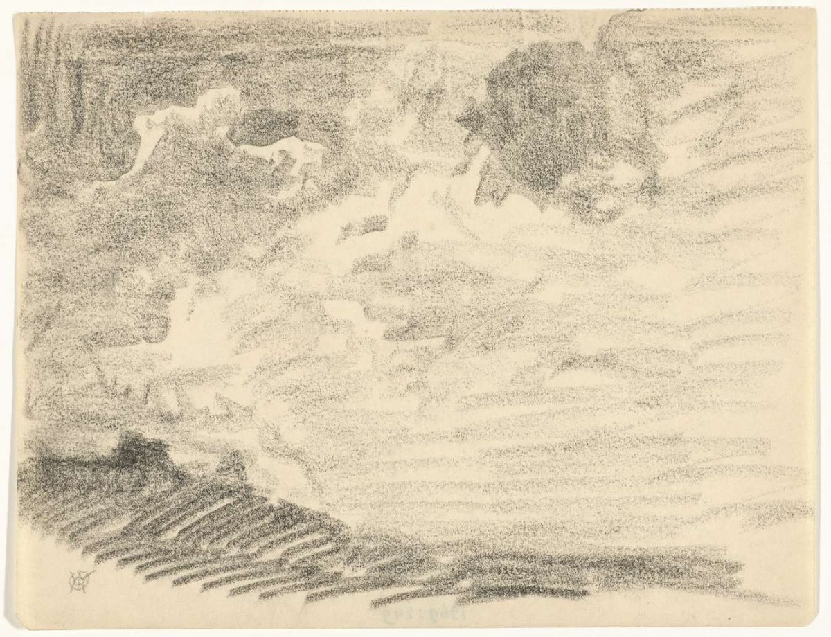 Wolkenlucht, Gerrit Willem Dijsselhof, 1876 - 1924
