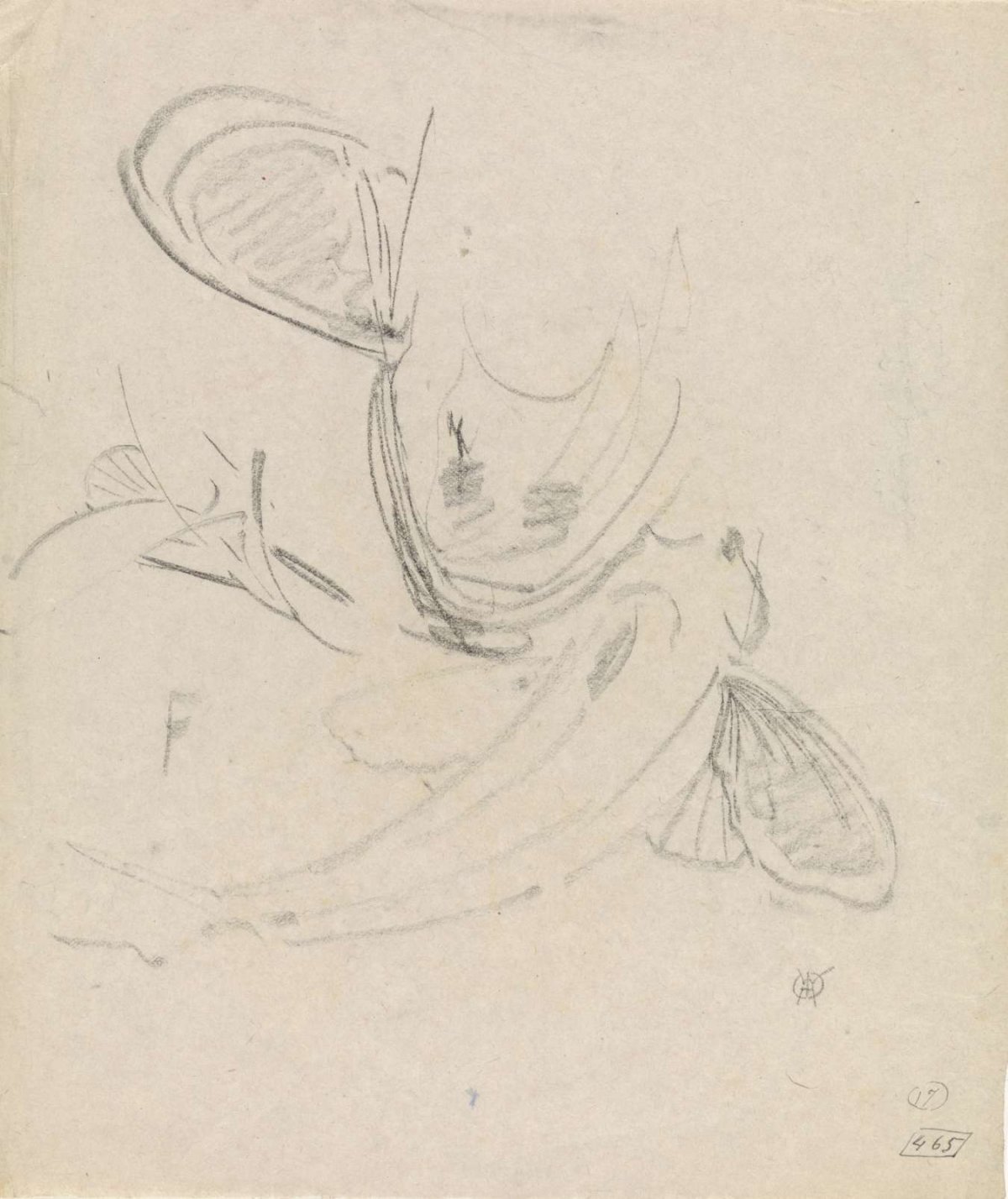 Studies of a gurnard, Gerrit Willem Dijsselhof, 1876 - 1924