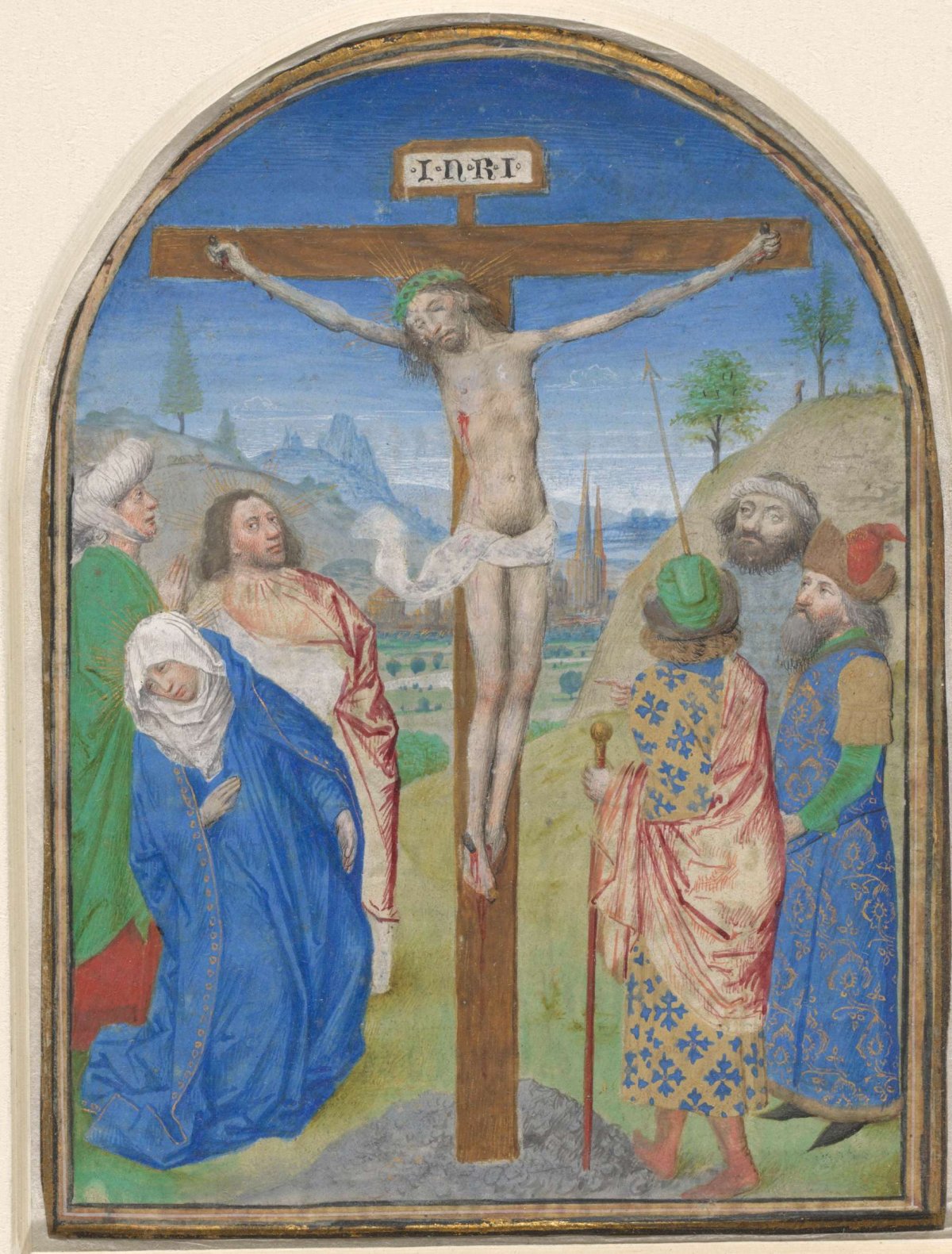 Christ on the cross, Simon Marmion, c. 1460 - c. 1470